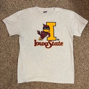 Charlie Hustle Ash Iowa State Leaning Cyclone Tee Size Large